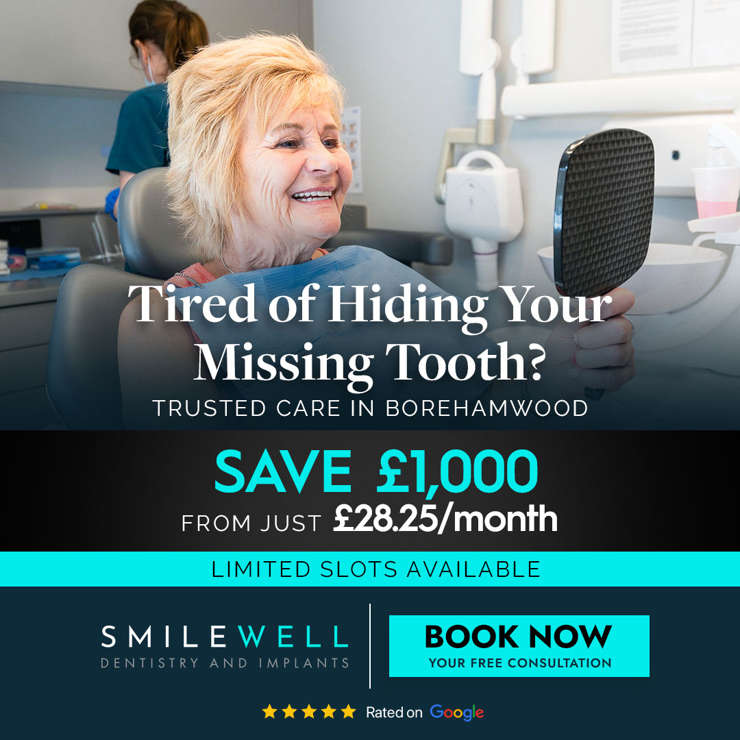 Smilewell Dental single implants advertised offer